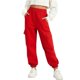 thumbnail image 5 of Pantalones deportivos largos para niños, 3 piezas, color sólido, cintura elástica con bolsillos laterales, ajustados, de poliéster, 5 of 7