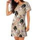 thumbnail image 2 of Fotbe Groovy Disco Bata de Dormir para Mujer con Estampado, Camisón de Algodón de Manga Corta, Ropa de Dormir Casual, 2 of 6