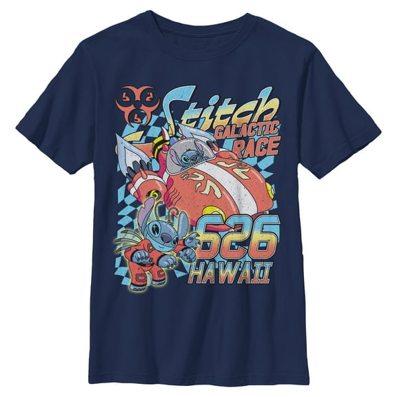 Boys Lilo & Stitch Hawaiian Galactic Race T Shirt