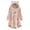 Pink, variant on jsaierl Womens Plush Hoodies Top Long Sleeve Cat Ear Sweater Plush Buttons Christmas Printed Fall Tops Dressy Casual Top Outwear Coat for Women