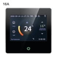 thumbnail image 1 of Tuya Thermostat WiFi Controlador de temperatura de calefacción inteligente Pantalla táctil LCD Termostato inalámbrico, Negro, 16A Advancent EL003053-01B, 1 of 2