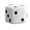 White, variant on Dice Stool Stool with Dice Pattern, Padded Ottoman Footrest, Multi-Purpose Seat for Living Room, Entryway Shoe Bench, Compact Accent Furniture Cube Footstool