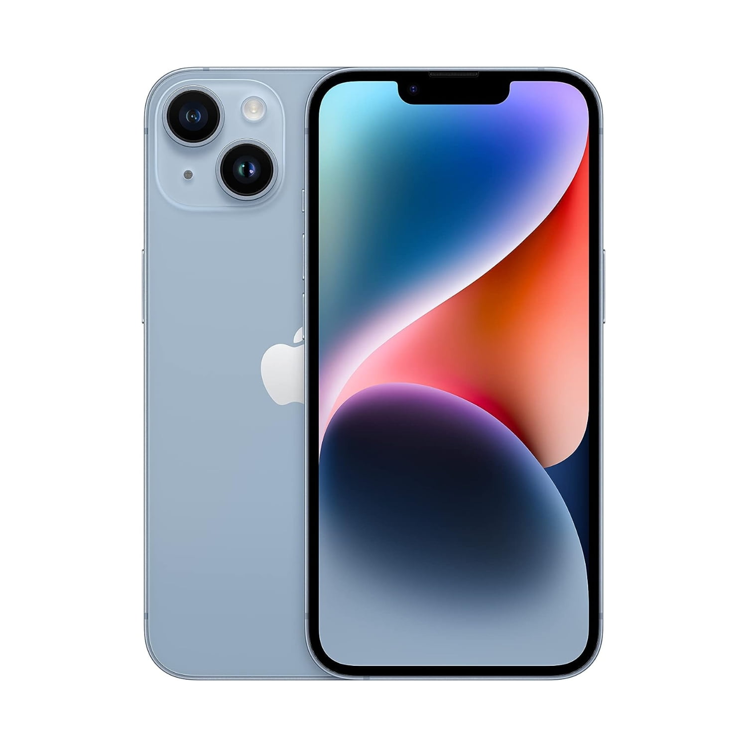 Pre-Owned Apple iPhone 14 A2649 (Fully Unlocked) 128GB Blue Bundle with Pre-Installed Tempered Glass