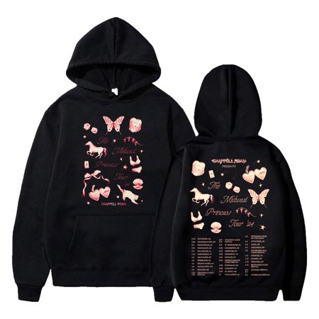 Chappell Roan Midwest Princess 2024 Tour Hoodie Long Sleeve Streetwear Men Women Hooded Sweatshirt