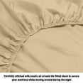 thumbnail image 2 of HLONK Fresh Linen 1200 Thread Count California King Size Deep Pocket Solid Cotton Sheet Set (California King, 2 of 2