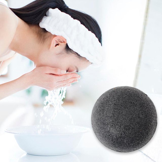 Mini cosmética esponja limpiadora facial reutilizable herramientas de belleza Flutter (negro) Tmvgtek Cuidado Belleza