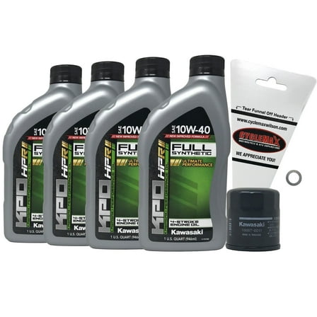 Kawasaki OEM Full Synthetic Oil Change Kit for 2016-2022 Ninja ZX-10R