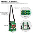 thumbnail image 6 of XYZCANDO Christmas Bow Cross Body Phone Purse for Womens Flower Small Messenger Handbag with Shoulder Strap Casual Cellphone Case Over Shoulder Wallet for Travel Shop Work, 6 of 7