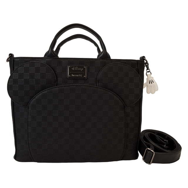 Bolso convertible de cuero vegano a cuadros de Mickey Mouse Loungefly
