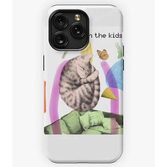 At Home With The Kids Funny Parent Quote Graphic A11453 Phone Case for iPhone 11 to 17 Pro Max
