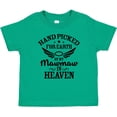 thumbnail image 3 of Inktastic Handpicked for Earth by My Mawmaw in Heaven with Angel Wings Boys or Girls Baby T-Shirt, 3 of 5