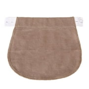 Ericealice Maternity Pregnancy Adjustable Elastic Belt Pants Extend Button (Coffee)