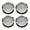 Arab Silver, variant on 4Pcs Multipurpose 55mm Quartzs Clock Heads with Arabic or Roman Numerals for Precisions and Styling In Various Setting