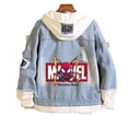 thumbnail image 1 of Mochila de denim casual y suelta de anime Spider-Man Marvel., 1 of 1