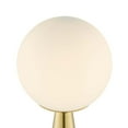 thumbnail image 5 of Apex Glass Globe Glass Table Lamp, White Satin Brass, 5 of 7