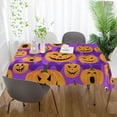 thumbnail image 6 of 60"x90" Halloween Pumpkin Tablecloth, Waterproof Washable Polyester Square Table Cover Durable Tablecloth for Kitchen Dining Table Party Decor, 6 of 7
