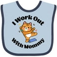 thumbnail image 3 of Inktastic Work out with Mommy Exercise Boys or Girls Baby Bib, 3 of 4