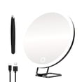 thumbnail image 5 of Meileang 10/20/30X Magnifying Mirror with LED Light Tweezers 360 Degrees Rotary Portable Wall Hanging Handheld Desktop Men Women Magnified Makeup Vanity Mirror, 5 of 8