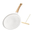 thumbnail image 3 of yuksok Nonstick Crepe Pan Aluminum Alloy Cookware Multipurpose for Home Roti Indian White, 3 of 9