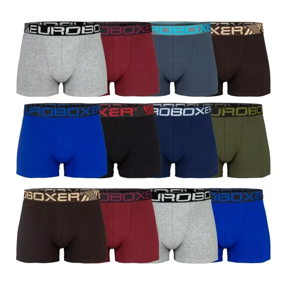 Paquete De 12 Boxers Para Hombre Euroboxer