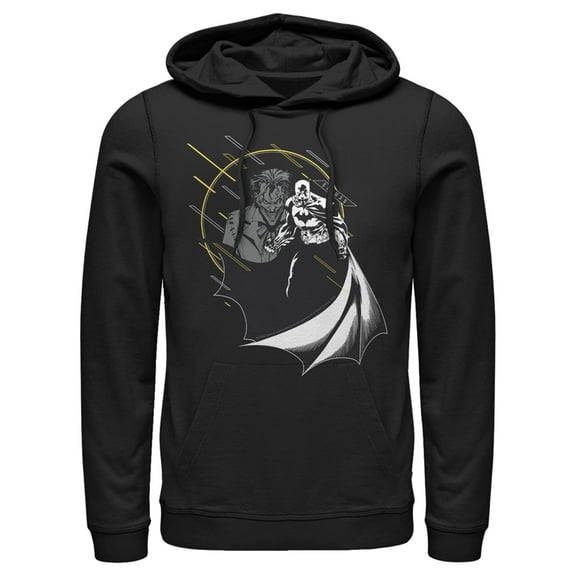 Men's Batman Caped Hero Pull Over Hoodie Black Small
