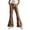 F178-Coffee, variant on FYDUU Girls Flared Pants Animal Print Giraffe Pattern Casual Bell Bottom Trousers with Pockets Back to School Slacks for Kids Girls Trousers 15-16 Years
