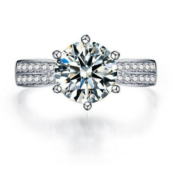 Anillo de moissanita Jadeshay 1 quilate para mujer