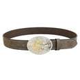thumbnail image 7 of YUUZONE Vintage Western Belt Cowboy Belts For Men Western Engraved Flower Buckle Belt, 7 of 7