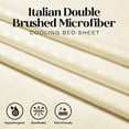 thumbnail image 3 of Striped Bed Sheet Set 1800 Luxury Soft Microfiber Deep Pocket 3-Piece Bedding Set - Wrinkle, Stain, Fade Resistant - Light Beige Twin, 3 of 4