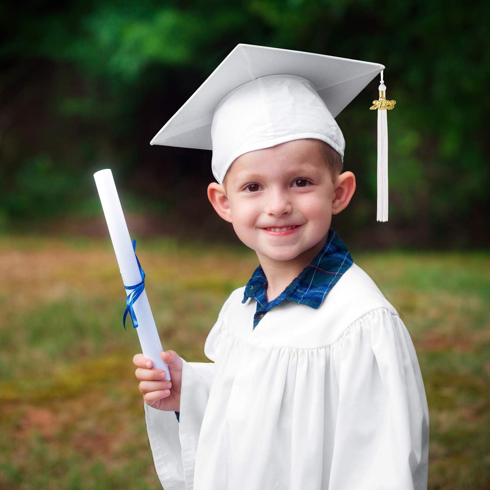 Cute Little Boy Graduation Gown Thinking Stock Photo 74022610 | Shutterstock