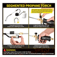 thumbnail image 5 of AOVOX Propane Torch Weed Burner Kit with Hose - Adjustable Flame Control, Empty Torch Only (Fuel Tank Not Included), for Garden Weeding, Roofing & Snow Melting., 5 of 9