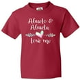 thumbnail image 3 of Inktastic Abuelo and Abuela Love Me- Heart Grandchild Youth T-Shirt, 3 of 5