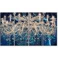 thumbnail image 2 of Design Art - Blue Vintage Crystal Chandelier, 2 of 3