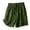 Green, variant on IROINNID Cotton Shorts for Women Summer Leisure Everything Elastic Wide Foot Pants Large Size Thin Style Shorts,Coffee