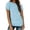 Light Blue, variant on jiaxiM Athletic Tops for Women Solid Womens Tshirts Athletic Short Sleeve Lightweight Basic Tee Oversized Tshirts for Women Work Dressy Casual Beach Vacation,Light Blue