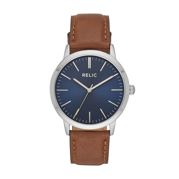 Relic Men's Jeffrey Three-Hand, Silver-Tone Alloy Watch