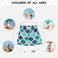 thumbnail image 6 of FORMRS Boys Swim Trunks Quick Dry Mesh Liner Boardshorts Sizes XS-XL, Blue Geometric Pattern, 6 of 7