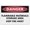 Warning Sign 2, variant on Danger Flammable Materials Storage Area Keep Fire Away Sign 8"x12", Aluminum Tin Warning Signs for Home Outdoor Garden, Durable Fire Safety Sign