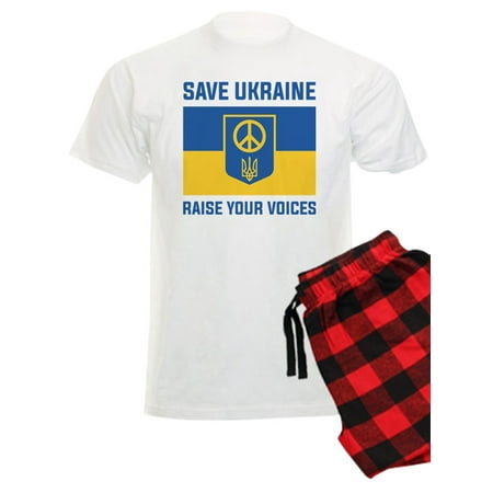 

CafePress - Save Ukraine Raise Your Voices - Men s Light Pajamas