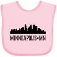 thumbnail image 3 of Inktastic Minneapolis Minnesota City Skyline Boys or Girls Baby Bib, 3 of 4