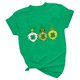 thumbnail image 4 of Camisetas con estampado del Día de San Patricio y cuello redondo para mujer, blusas femeninas cómodas a la moda, Tops Fridja bn834, 4 of 6