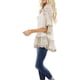 thumbnail image 5 of VISgogo Blusa de media manga para mujer, tops holgados de cuello redondo con estampado floral de leopardo, camisa informal de estilo simple VISgogo moda, 5 of 6
