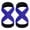 Blue, variant on Pebbuoy 1 Pair Figure 8 Lifting Strap Men Women Anti-Slip Padded Weightlifting Grip Band Bodybuilding Powerlifting Strength Training Home Gym Deadlifts Wrist Strap