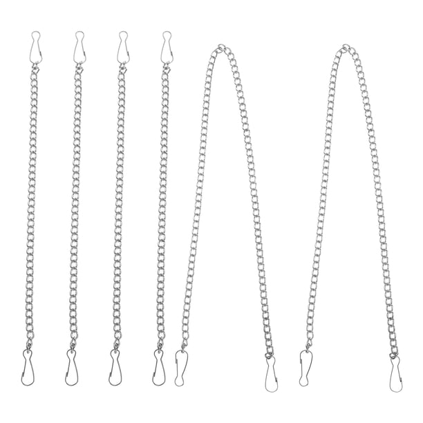 6 cadenas para colgar cuadros y carteles publicitarios con cierres, cadenas resistentes.