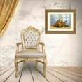 thumbnail image 3 of Paulson, Don 32x23 Gold Ornate Wood Framed with Double Matting Museum Art Print Titled - Flower arrangement on table in front of door, 3 of 4