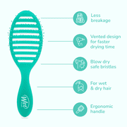 Wet Brush Speed Dry Hair Brush, Vented, Blow-Dry Safe, Green Juice