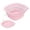 Pink, variant on Face Bowl for Ice with Built in Tray Collapsible Silicone Facial Ice Bath Bowl Cold Plunge Therapy for Skin Reusable Foldable Wash Basin for Home Travel