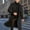 Black, variant on EGNMCR Jackets for Men Men's British Style Color Long Coat Fashionable Warm Woolen Overcoat