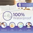 thumbnail image 3 of Hygea Natural Mattress Cover 6 Gauge Waterproof Mattress Protector Durable Vinyl Box Spring Cover, Crib, 3 of 7