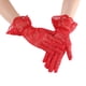 thumbnail image 5 of Guantes de encaje Minnieouse para niña accesorio de moda boda Rojo 2Conjunto, 5 of 6